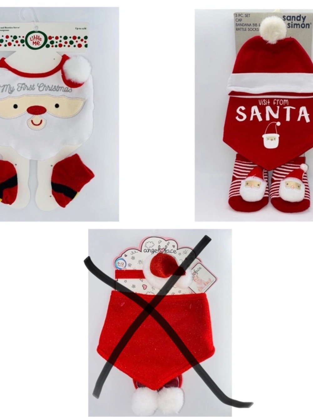 New Christmas bib sets
